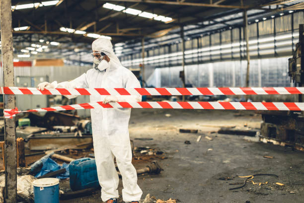 Professional Biohazard technician working in Thrall, TX